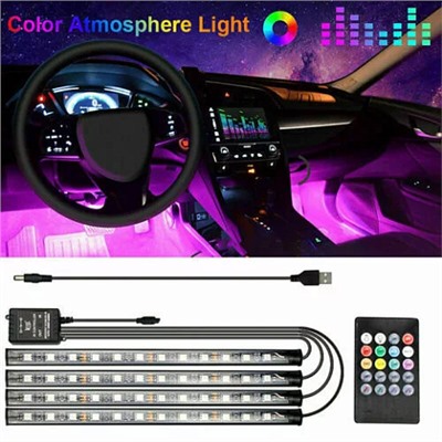 Подсветка салона авто car interior decoration atmosphere light