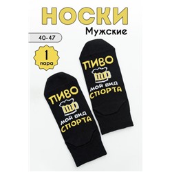 Носки мужские Мой вид спорта комплект 1 пара (Черный)