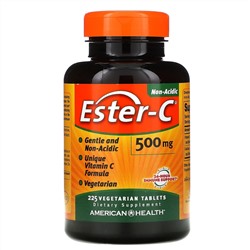 American Health, Ester-C, 500 мг, 225 вегетарианских таблеток