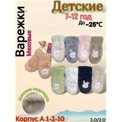 Детские варежки 12 пар 1831905-1