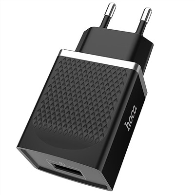 Адаптер Сетевой Hoco C42A QC3.0 USB 3A/18W (black)