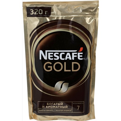 Nescafe. Gold 320 гр. мягкая упаковка