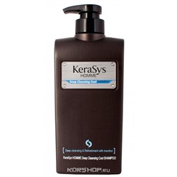 Шампунь для волос освежающий для мужчин Homme Deep Cleansing Cool Shampoo KeraSys, Корея, 550г Акция