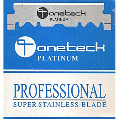 Лезвия для бритья односторонние для шаветок Onetech Professional Platinum 100шт. в картонном блоке