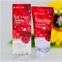 Пенка для умывания 3W Clinic Rose Water Cleansing Foam 100ml (125)