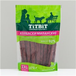 Лакомство TitBit для собак Колбаски Миланские, для всех пород 370 г