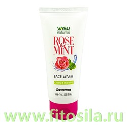 Средство для умывания лица с розой и мятой ( Vasu Rose and Mint face wash) 60мл Trichup