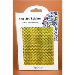 Фольга на клейкой основе Nail Art Stiker ромб золото