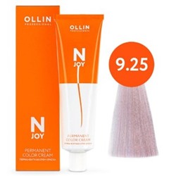 OLLIN "N-JOY" 9/25 - блондин фиолетово-махагоновый, перманентная крем-краска для волос 100мл