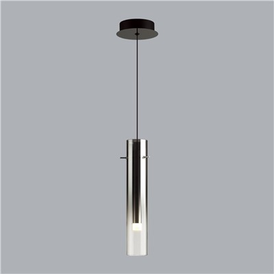 5062/5L PENDANT ODL24 317 черный/темн.хром/металл/стекло Подвес LED 5W 3000K SHINY