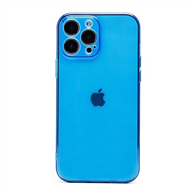 Чехол-накладка - SC344 для "Apple iPhone 13 Pro Max" (transparent/blue) (232035)