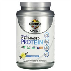 Garden of Life, Sport, органический растительный протеин, с ванильным вкусом, 806 г, 1 фунт (12 унций)