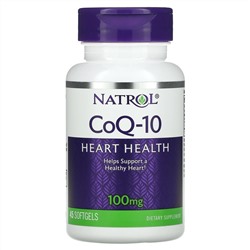 Natrol, CoQ-10, 100 mg, 45 Softgels