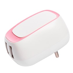 Адаптер Сетевой Remax RP-U23 (повр. уп.) 2USB 2,4A/10W (white/pink)