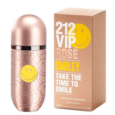 Парфюмерная вода Carolina Herrera 212 VIP Rose Smiley женская