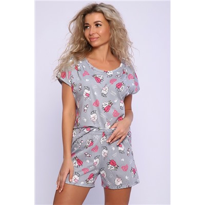 BER-89339 Пижама с шортами женская