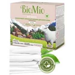 BioMio Эко стиральный порошок д/белого белья с экстрактом хлопка 1.5 кг