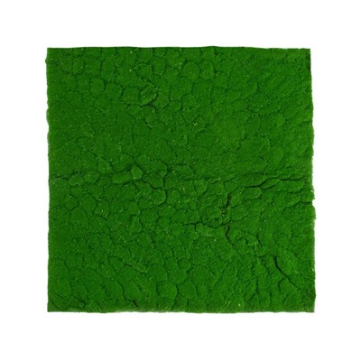 Мох искусственный, декоративный, полотно 1 × 1 м, рельефный, камни, зелёный на чёрном, Greengo