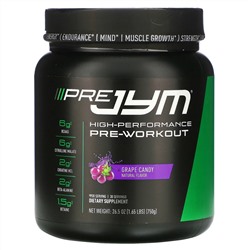 JYM Supplement Science, High-Performance Pre-Workout, Grape Candy, 26.5 oz (750 g)