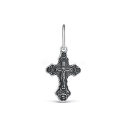 Крест из чернёного серебра - 2,5 см