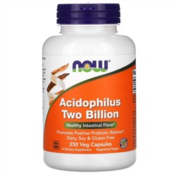 Now Foods, Acidophilus Two Billion, 250 Veg Capsules