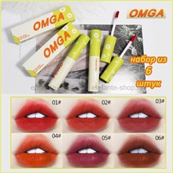 Набор матовых губных помад OMGA Good Day Lip Glaze 6 штук (106)