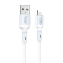 Кабель USB - Apple lightning Hoco X65 Prime  100см 2,4A  (white)