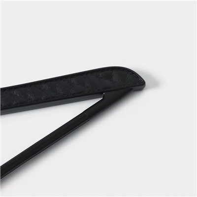 Плечики - вешалки для одежды LaDо́m Eliot, 44×24 см, 3 шт, цвет чёрный