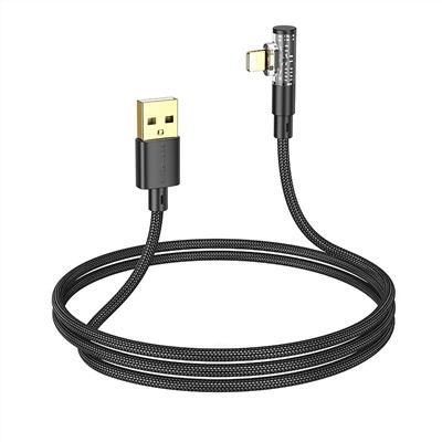 Кабель USB - Apple lightning Borofone BU39  100см 2,4A  (black)