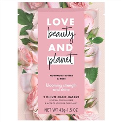 Love Beauty and Planet, 2 Minute Magic Masque,  Murumuru Butter & Rose, 1.5 oz (43 g)