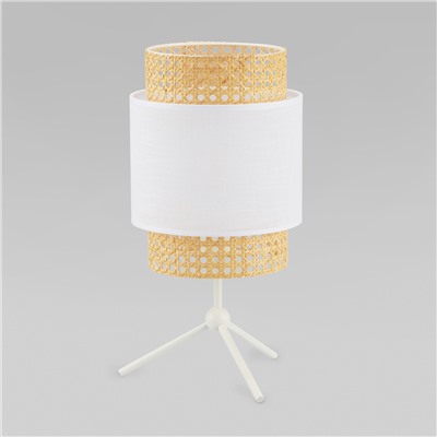 Настольный светильник с тканевым абажуром 6565 Boho White