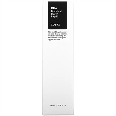 Cosrx, BHA Blackhead Power Liquid, лосьон для проблемной кожи с BHA, 100 мл (3,38 жидк. унции)