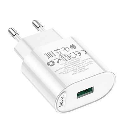 Адаптер Сетевой Hoco C109A QC3.0 USB 3A/18W (white)