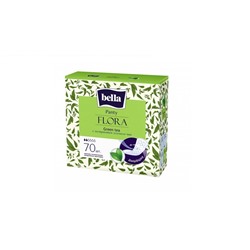 Bella 70шт Прокладки ежедневные Panty Flora Green Tea с экстрактом Зеленого чая