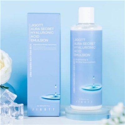 Jigott Увлажняющая эмульсия с гиалуроновой кислотой / Aura Secret Hyaluronic Acid Emulsion, 300 мл