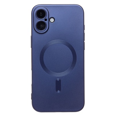 Чехол-накладка - SM020 Matte SafeMag для "Apple iPhone 16 Plus" (dark blue) (234703)