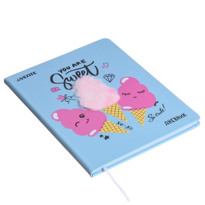 Дневник универсальный для 1-11 класса Cotton Candy, твёрдая обложка, искусственная кожа, шелкография, ляссе, 80 г/м3