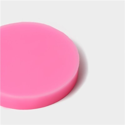 Молд Доляна «Клумба», силикон, 6,5×0,7 см, цвет розовый