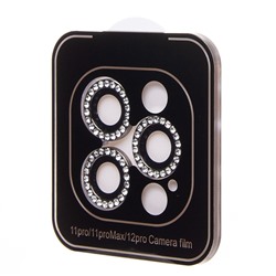 Защитное стекло для камеры - СG04 для "Apple iPhone 12 Pro/12 Pro Max" (black) (231531)