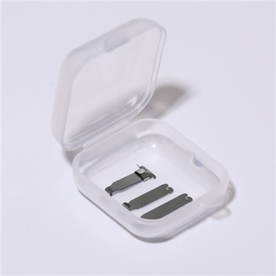 Корректор-фиксатор для вросшего ногтя, размер L, в пластиковом футляре, цвет серебристый