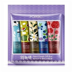 Rorec, Набор кремов для рук с натуральными экстрактами Hand Cream Gift Box Plant, (30гр*5)