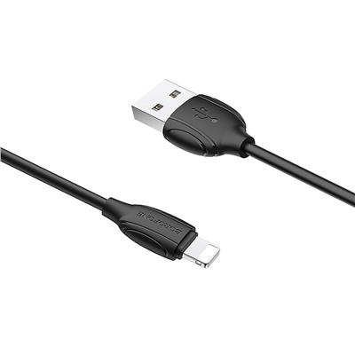 Кабель USB - Apple lightning Borofone BX19 (повр. уп)  100см 2,4A  (black)