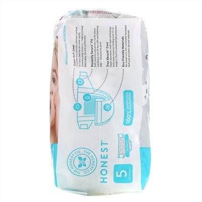 The Honest Company, Honest Diapers, Size 5, 27+ Pounds, Pandas, 20 Diapers