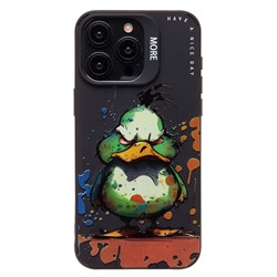 Чехол-накладка - SC335 для "Apple iPhone 15 Pro Max" (утка) (black) (233091)