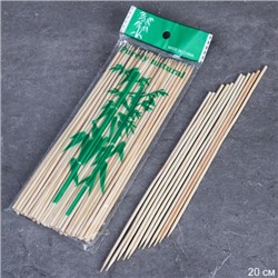 Шампура-шпажки бамбуковые 90 штук 3ммх20см / T-400 /уп 200/