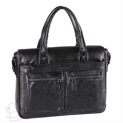 Портфель мужской кожаный 44906-3H black Heanbag
