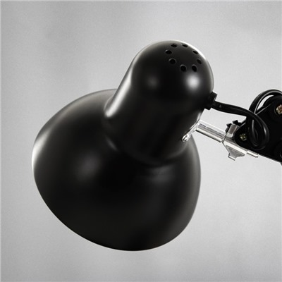 Настольная лампа 1x60W E27 черная  15,5x15,5x50см