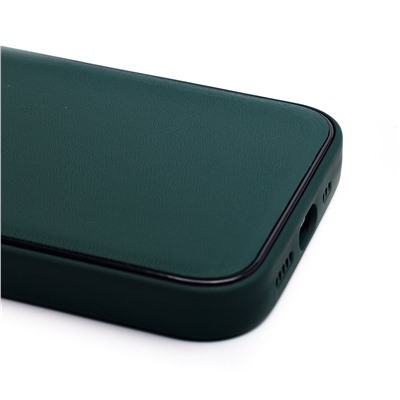 Чехол-накладка - PC084 экокожа для "Apple iPhone 13 Pro" (green) (219665)
