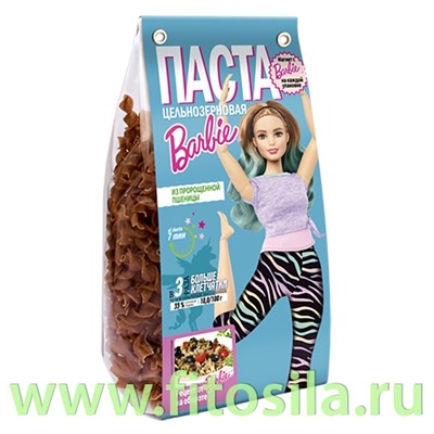 Макароны Цельнозерновые 300г, Barbie