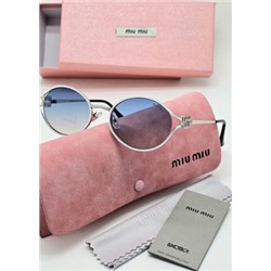Набор женские солнцезащитные очки, коробка, чехол + салфетки #21232894